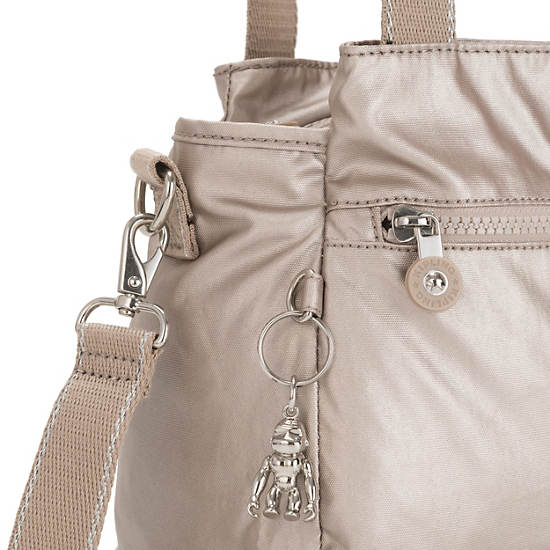 Kipling Elysia Metallic Skulderveske Beige | NO 1810IL